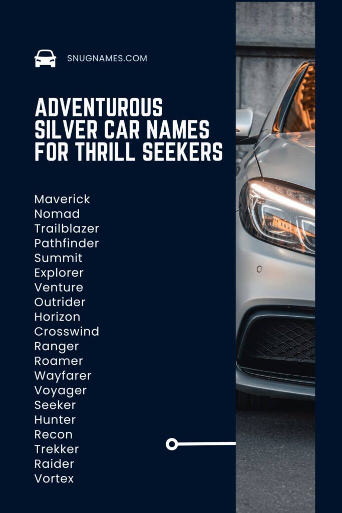 Adventurous Silver Car Names for Thrill Seekers