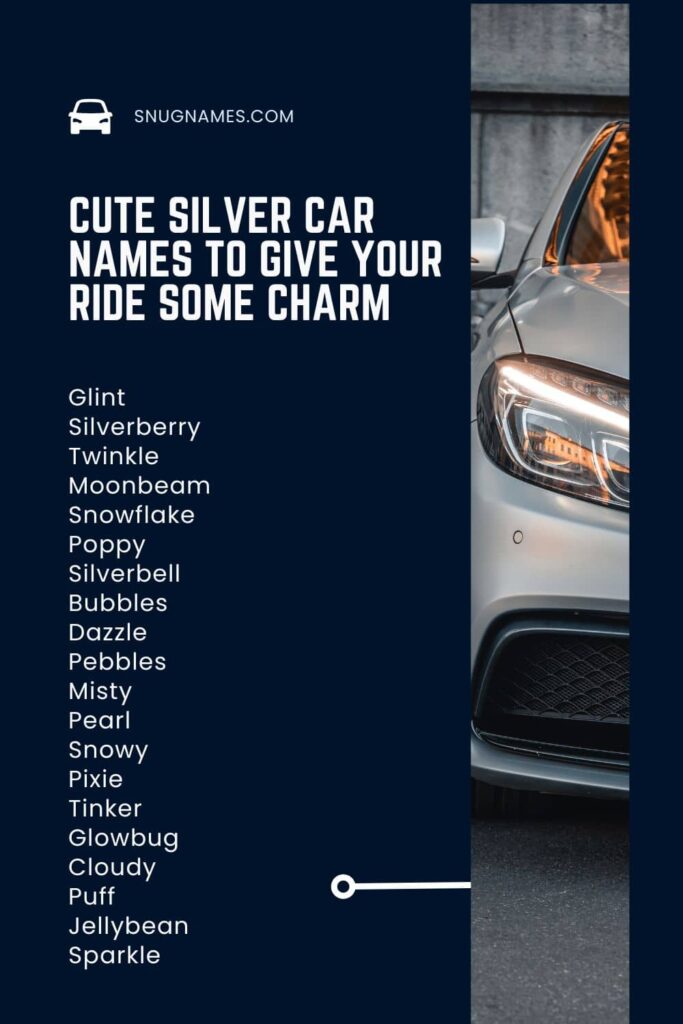 Cute Silver Car Names to Give Your Ride Some Charm