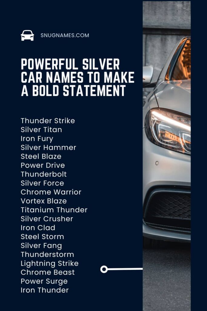Powerful Silver Car Names to Make a Bold Statement