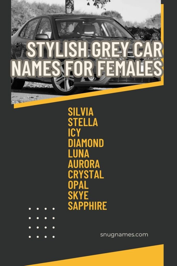 Stylish Grey Car Names for Females