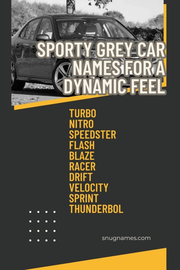 Sporty Grey Car Names for a Dynamic Feel