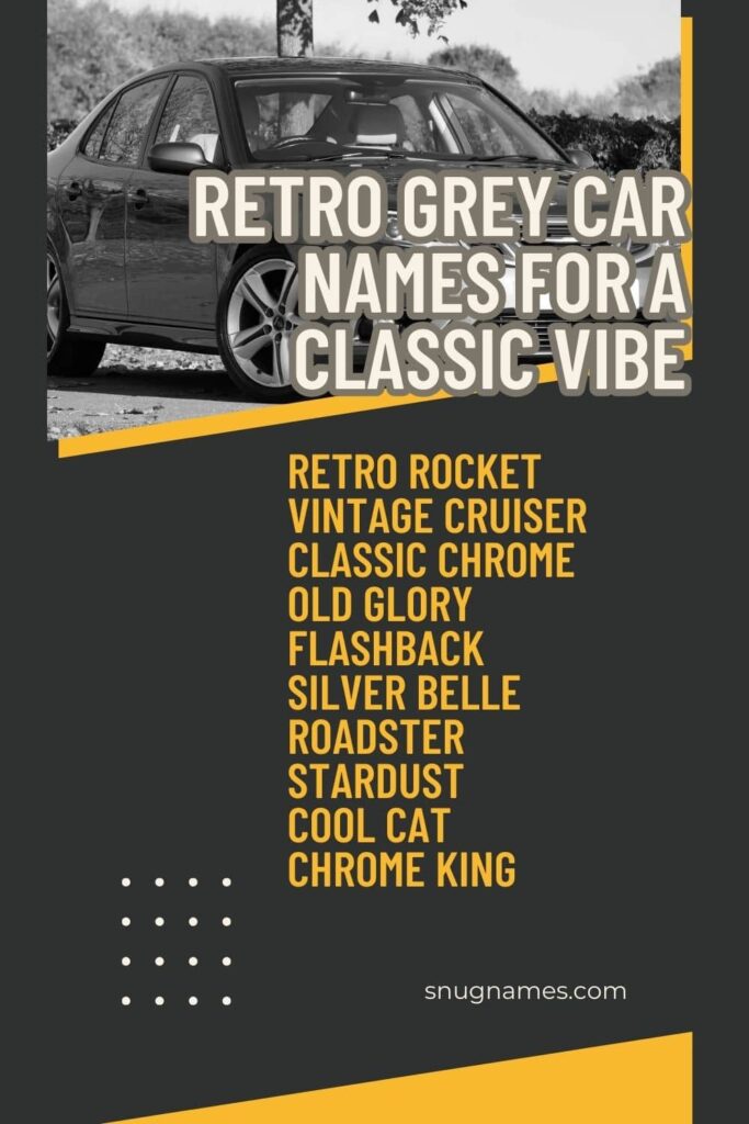 Retro Grey Car Names for a Classic Vibe
